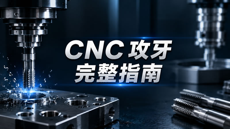 CNC 攻牙完整指南|絲攻種類、底孔、ISO 6H 公差與斷裂排除 SOP