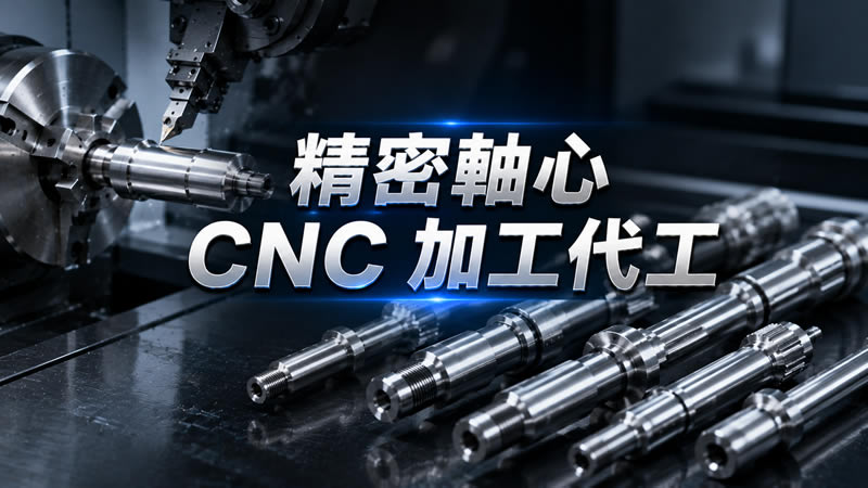精密軸心 CNC 加工代工:傳動軸、主軸、線性軸均可承接