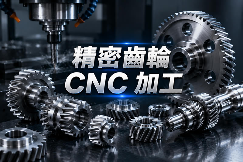 精密齒輪 CNC 加工代工:台灣金屬加工廠
