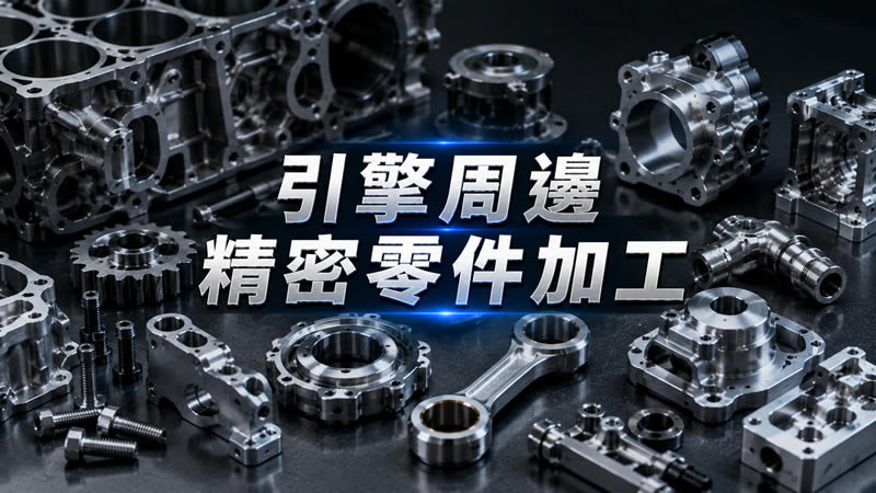 引擎周邊精密零件加工代工鋁合金・鑄鐵・鈦合金，汽機車金屬加工廠