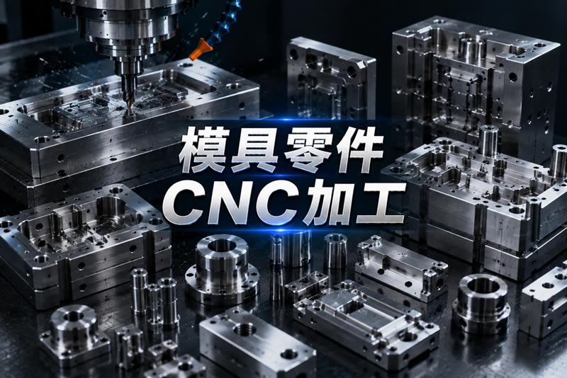 模具零件 CNC 加工代工：電極、滑塊、頂針板